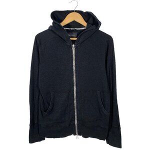 Wings + Horns Slub Full Zip Hoodie Size M Black